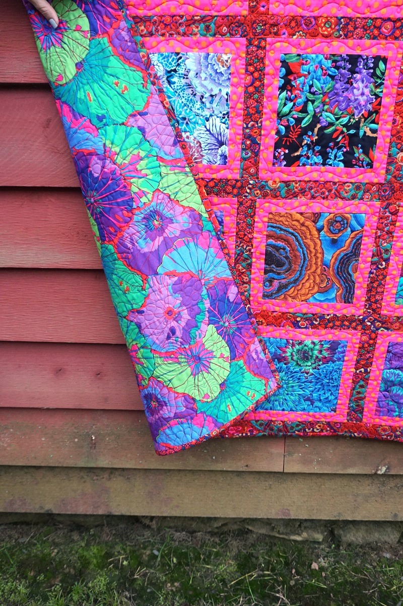 Kaffe Fassett Collective Jewel Frame Quilt Kit in Red